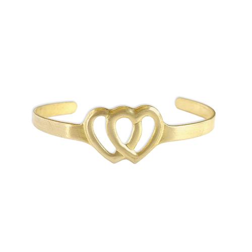 Heart Cuff Bracelet - Item # SG3435 - Salvadore Tool & Findings, Inc.