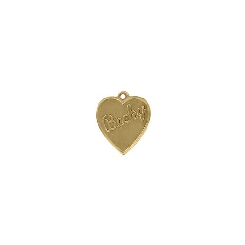 Becky Heart Charm - Item # SG3959R/05 - Salvadore Tool & Findings, Inc.