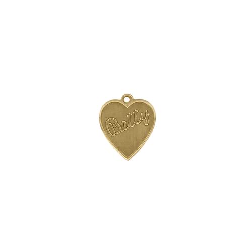 Betty Heart Charm - Item # SG3959R/08 - Salvadore Tool & Findings, Inc.