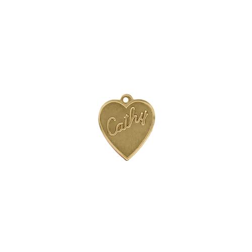 Cathy Heart Charm - Item # SG3959R/13 - Salvadore Tool & Findings, Inc.