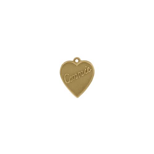 Connie Heart Charm - Item # SG3959R/17 - Salvadore Tool & Findings, Inc.