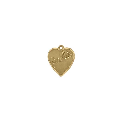 Jackie Heart Charm - Item # SG3959R/27 - Salvadore Tool & Findings, Inc.