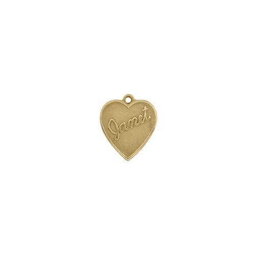 Janet Heart Charm - Item # SG3959R/29 - Salvadore Tool & Findings, Inc.