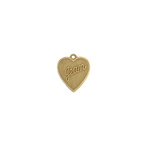 Jean Heart Charm - Item # SG3959R/30 - Salvadore Tool & Findings, Inc.
