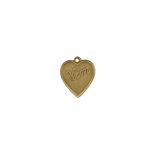 Kim Heart Charm - Item # SG3959R/41 - Salvadore Tool & Findings, Inc.
