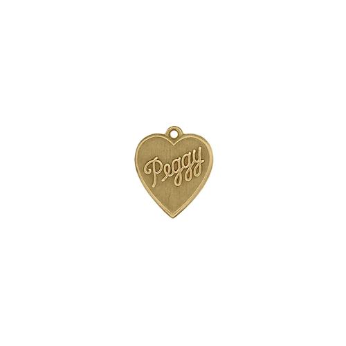 Peggy Heart Charm - Item # SG3959R/61 - Salvadore Tool & Findings, Inc.