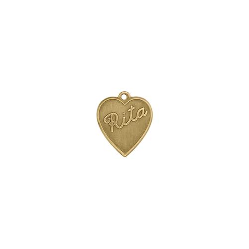 Rita Heart Charm - Item # SG3959R/62 - Salvadore Tool & Findings, Inc.