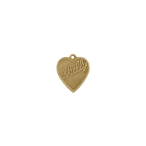 Shelly Heart Charm - Item # SG3959R/70 - Salvadore Tool & Findings, Inc.