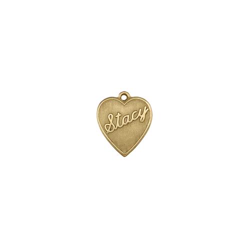 Stacy Heart Charm - Item # SG3959R/72 - Salvadore Tool & Findings, Inc.