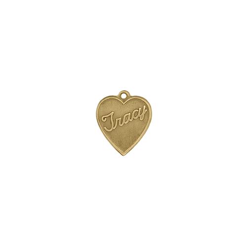 Tracy Heart Charm - Item # SG3959R/77 - Salvadore Tool & Findings, Inc.