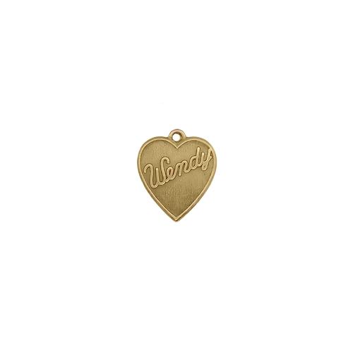 Wendy Heart Charm - Item # SG3959R/79 - Salvadore Tool & Findings, Inc.