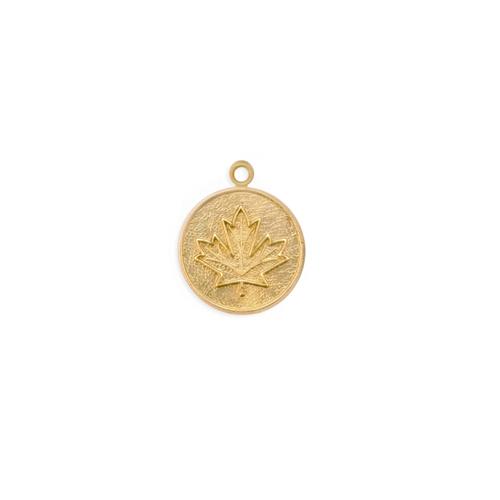 Maple Leaf Charm - Item # S3963 - Salvadore Tool & Findings, Inc.