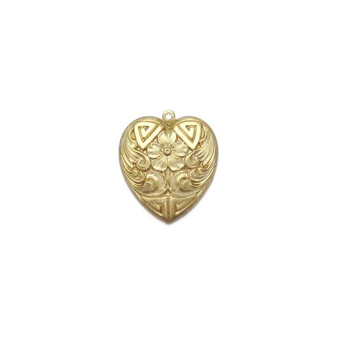 Floral Heart - Item # SG5665R - Salvadore Tool & Findings, Inc.