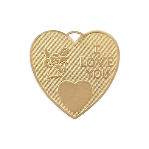 I Love You Heart - Item # S6022 - Salvadore Tool & Findings, Inc.