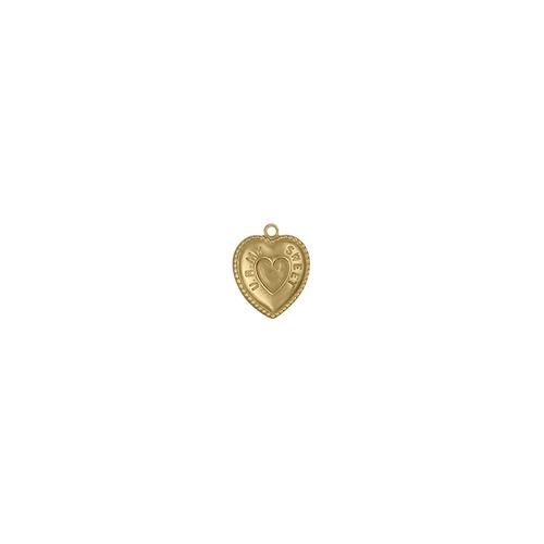 Heart Charm - Item # SG6416R - Salvadore Tool & Findings, Inc.