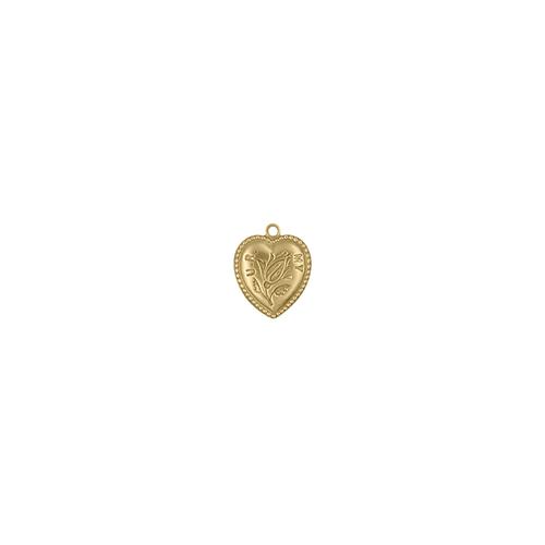 Heart Charm - Item # SG6417R - Salvadore Tool & Findings, Inc.