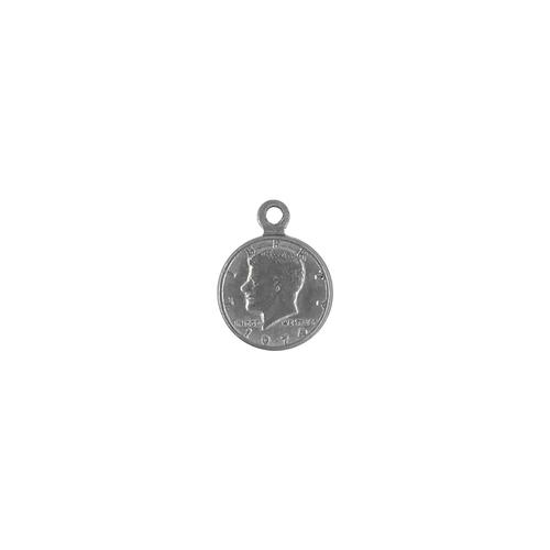 JFK Half Dollar Coin Charm - Item # S6632-1 - Salvadore Tool & Findings, Inc.