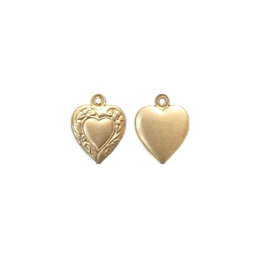 Heart Charm - Item # S6667 - Salvadore Tool & Findings, Inc.