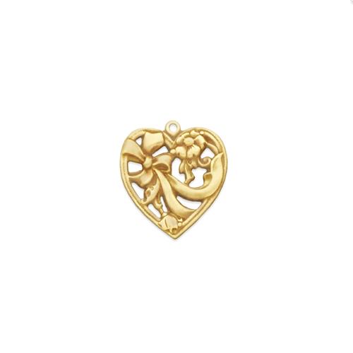 Floral Heart - Item # S7985 - Salvadore Tool & Findings, Inc.