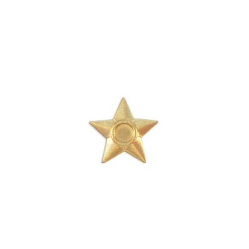 Star w/ stone setting - Item # SG8024 - Salvadore Tool & Findings, Inc.