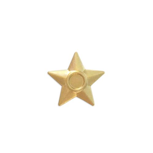 Star w/ stone setting - Item # SG8025 - Salvadore Tool & Findings, Inc.