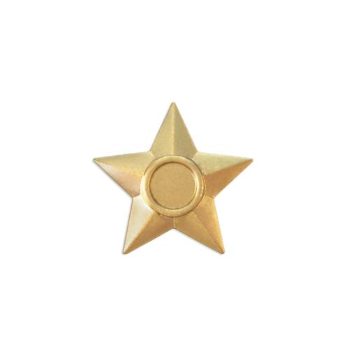 Star w/ stone setting - Item # SG8026 - Salvadore Tool & Findings, Inc.