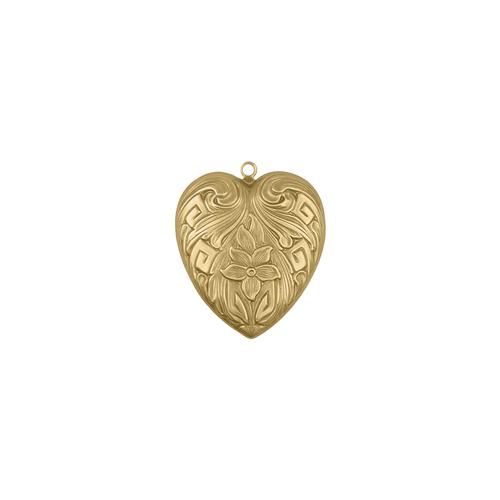 Floral Heart - Item # SG8147R - Salvadore Tool & Findings, Inc.