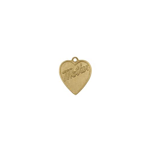 Mother Heart Charm - Item # SG8492R - Salvadore Tool & Findings, Inc.