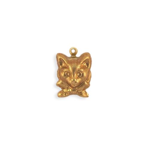 Cat Charm/Pendant w/bow  - Item # F1224-1 - Salvadore Tool & Findings, Inc.