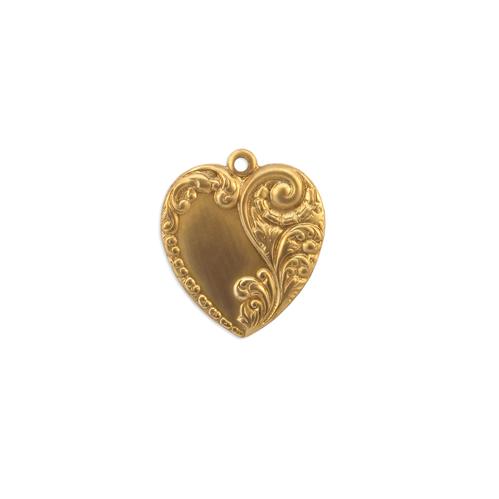Heart Charm/Pendant - Item # F0264 - Salvadore Tool & Findings, Inc.