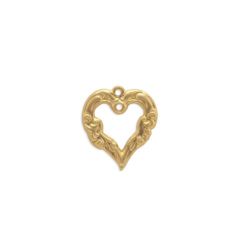 Heart w/ring and hole - Item # FA2669 - Salvadore Tool & Findings, Inc.