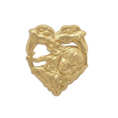 Woman in Floral Heart - Item # FA3145 - Salvadore Tool & Findings, Inc.