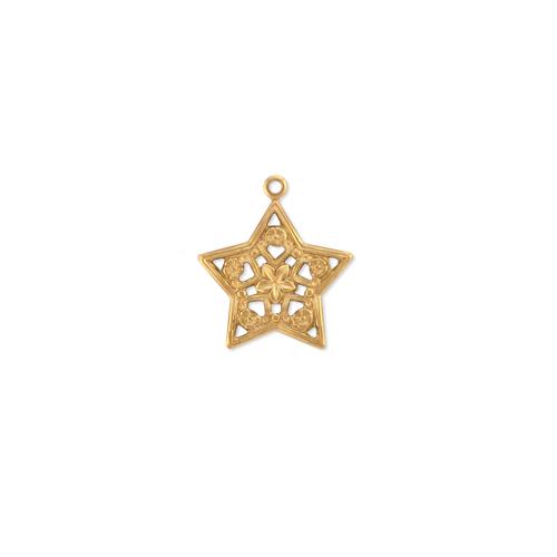 Floral Star w/ring - Item # FA963-1 - Salvadore Tool & Findings, Inc.
