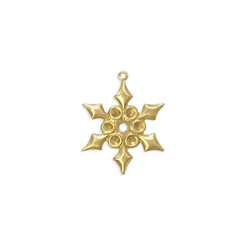 Snowflake w/stone settings - Item # S1023 - Salvadore Tool & Findings, Inc.