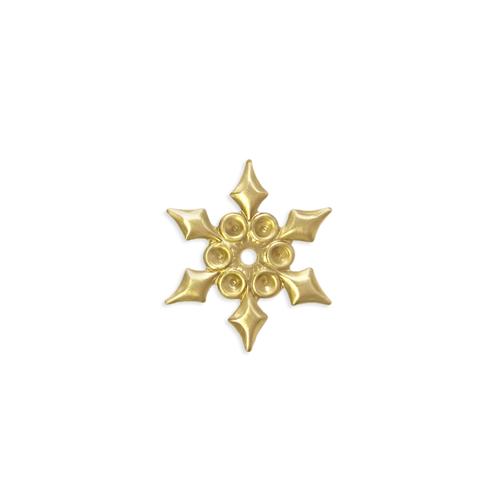 Snowflake w/stone settings - Item # S1024 - Salvadore Tool & Findings, Inc.