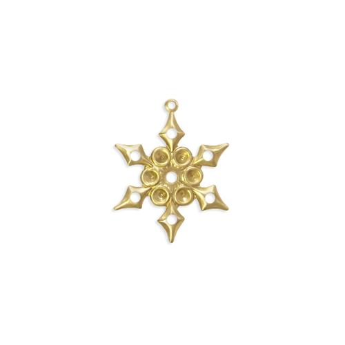 Snowflake w/stone settings - Item # S1025 - Salvadore Tool & Findings, Inc.