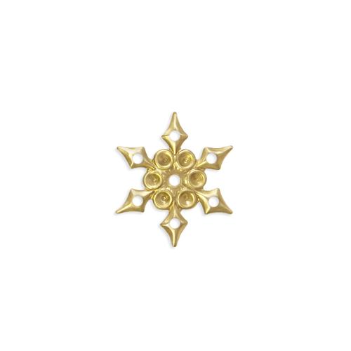 Snowflake w/stone settings - Item # S1026 - Salvadore Tool & Findings, Inc.