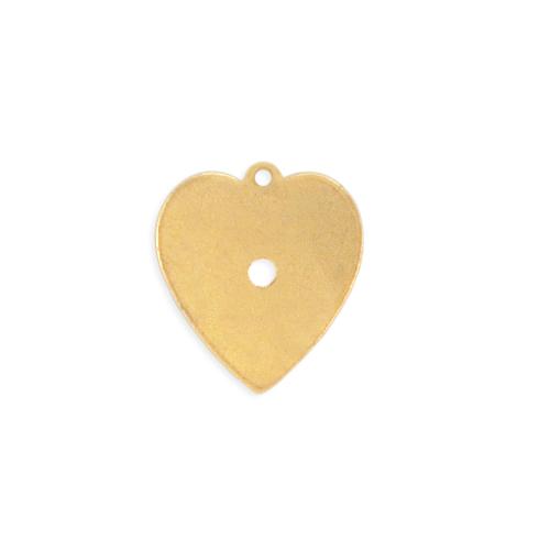 Heart w/ ring & hole - Item # S1208 - Salvadore Tool & Findings, Inc.