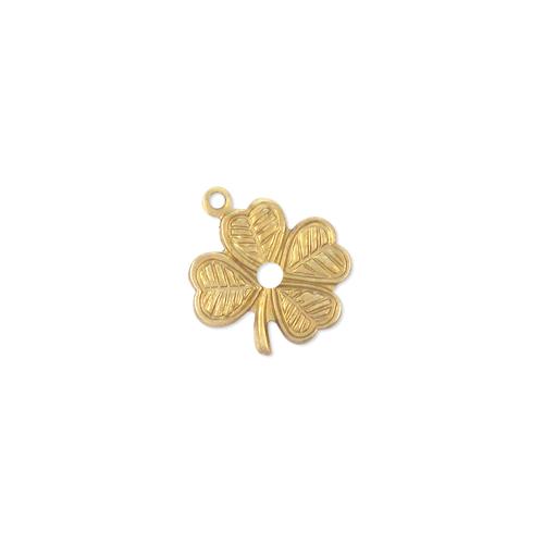 Four Leaf Clover Charm - Item # S288 - Salvadore Tool & Findings, Inc.