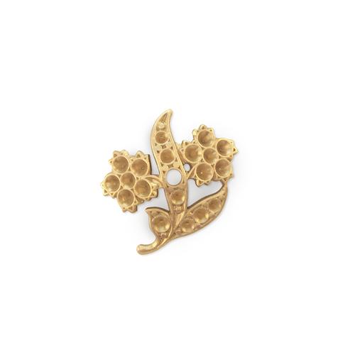 Floral Multi Stone Setting - Item # S292 - Salvadore Tool & Findings, Inc.