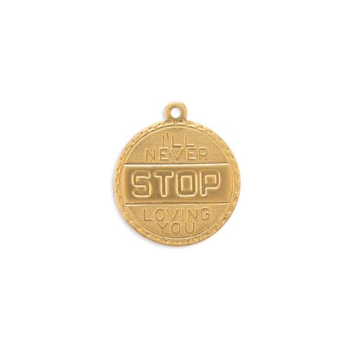 I'll Never STOP Loving You Charm - Item # S3766 - Salvadore Tool & Findings, Inc.