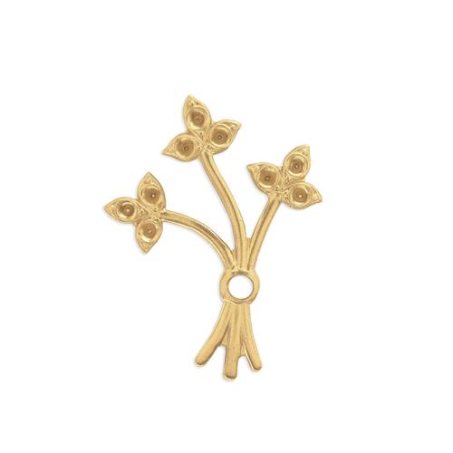 Floral Multi Stone Setting - Item # S465 - Salvadore Tool & Findings, Inc.