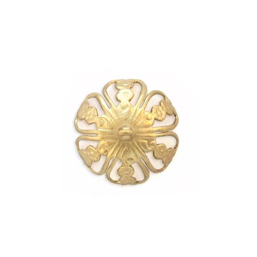 Filigree Floral Bead Cap w/ring - Item # S9027 - Salvadore Tool & Findings, Inc.