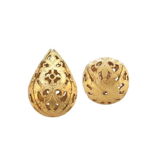 Filigree Teardrop Bead - Item # S9247 - Salvadore Tool & Findings, Inc.