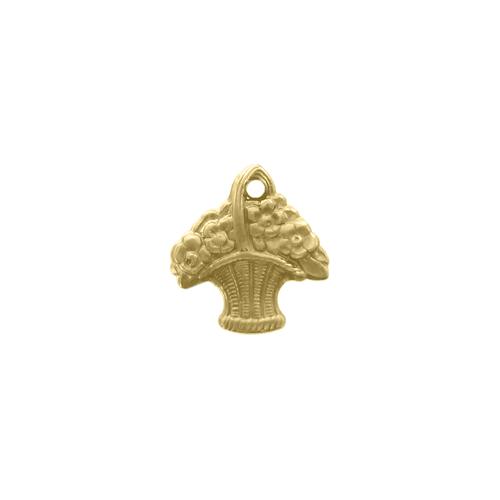 Floral Basket Charm - Item # SG1151 - Salvadore Tool & Findings, Inc.
