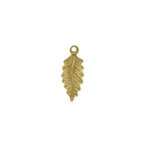Leaf/Feather Charm - Item # SG1266R - Salvadore Tool & Findings, Inc.