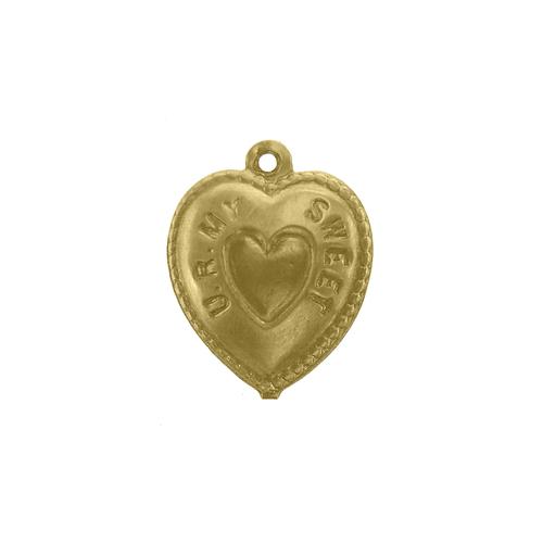 Heart Charm - Item # SG1479R - Salvadore Tool & Findings, Inc.