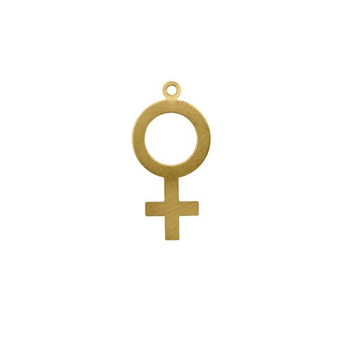 Female Symbol w/ring - Item # SG6884R - Salvadore Tool & Findings, Inc.