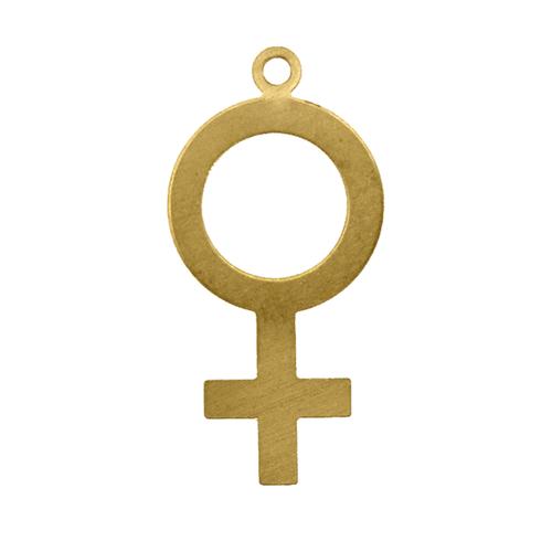 Female Symbol w/ring - Item # SG6885R - Salvadore Tool & Findings, Inc.