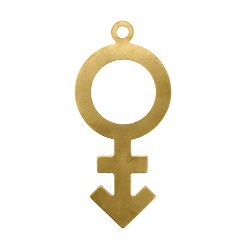 Male & Female Symbol w/ ring - Item # SG6887R - Salvadore Tool & Findings, Inc.